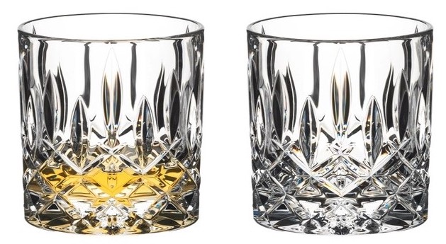  Set di 2 bicchieri da whisky con stampo per ghiaccio a forma di sfera Elegante e attraente confezione regalo  Livivo®   Include 2 bicchieri da whisky quadrati in stile vintage da 220 ml e uno stampo per 